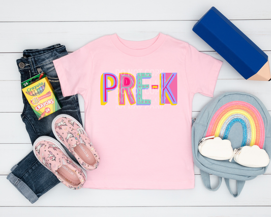 Pre K - Pink