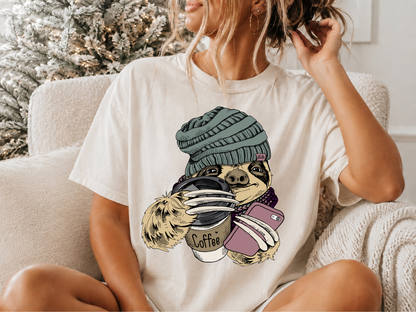 Winter Sloth & Coffee: Winter  - Tee