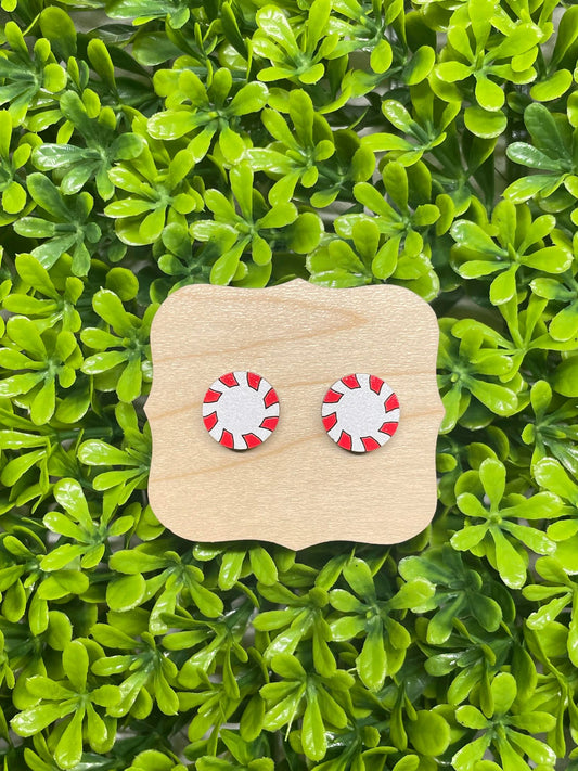 Round Peppermint Earring