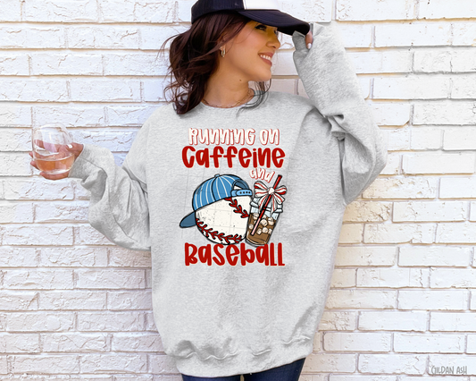 Running On Caffeine & Baseball - Sweatshirt