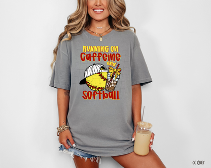 Running On Caffeine & Softball: Game Day - Tee