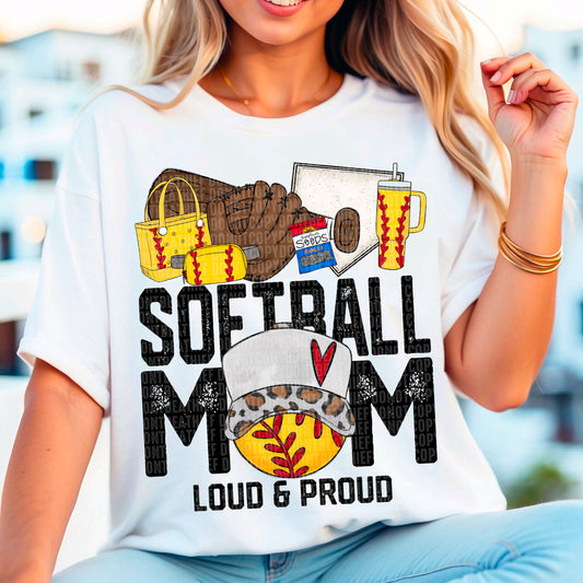 Softball Mom Loud & Proud - Tee