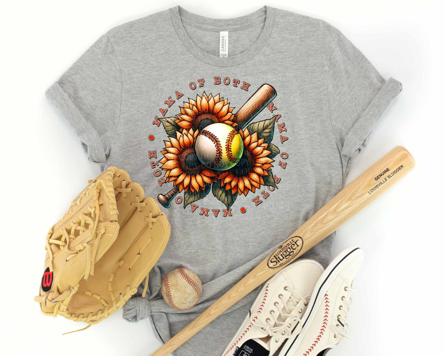Sunflower Softball Baseball Mama