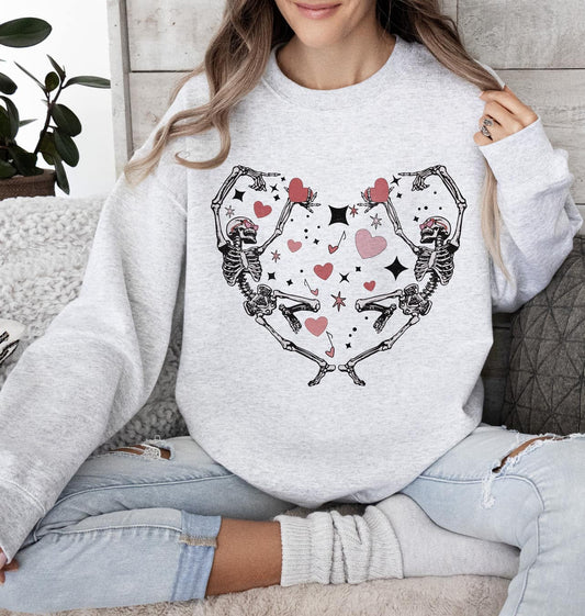 Dancing Skellie Valentine's Edition - Sweatshirt