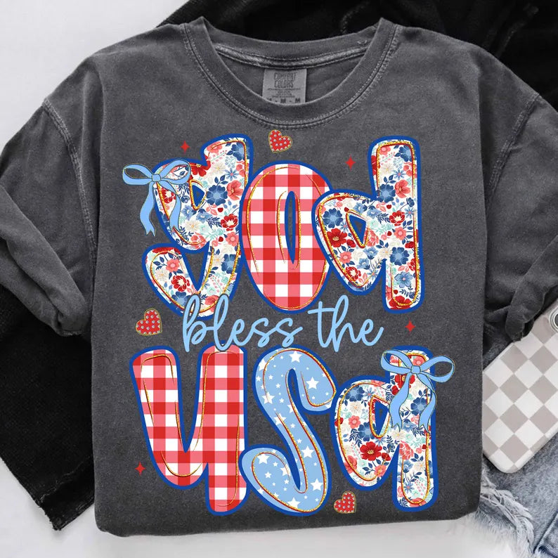 God Bless The USA: Patriotic - Tee
