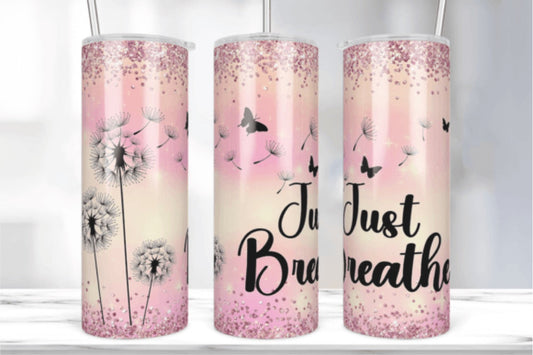 Just Breathe Stainless Steel Tumbler