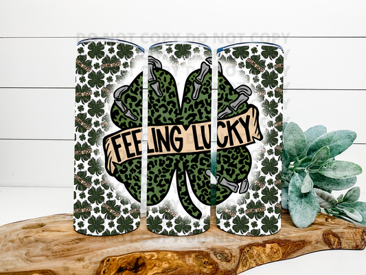 Feeling Lucky Stainless Steel Tumbler
