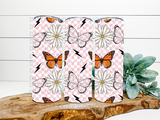 Butterfly Daisy Bolt Tumbler