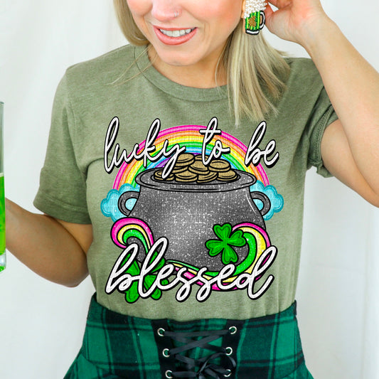 Lucky To Be Blessed  - Tee