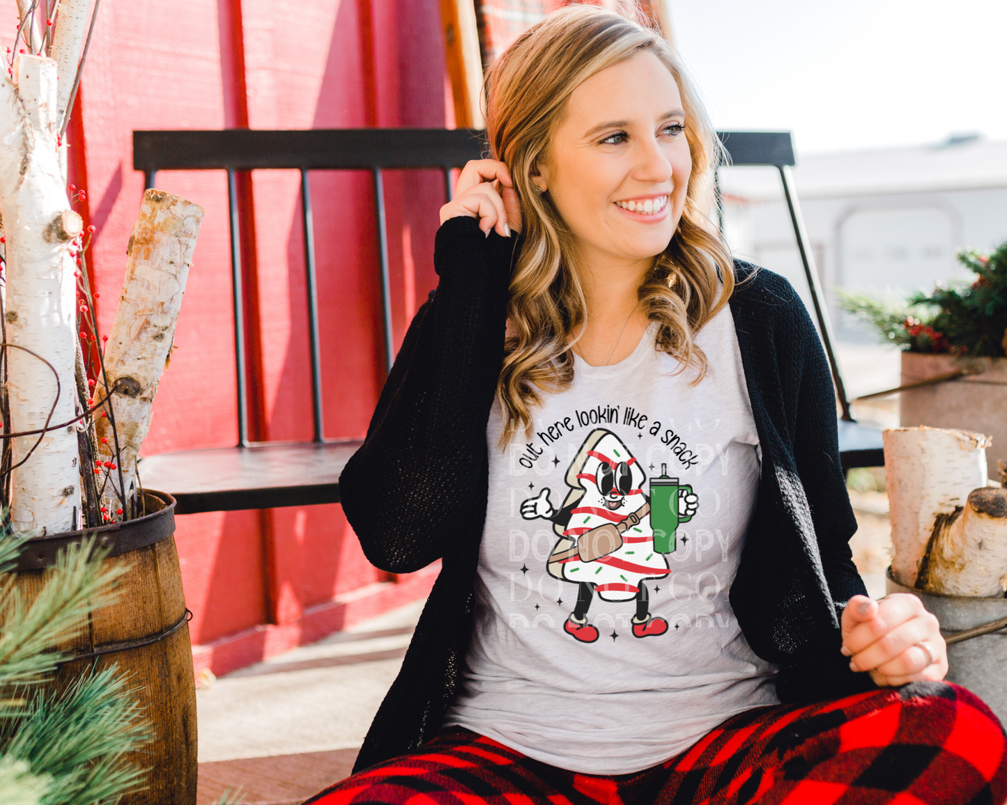 Out Here Lookin' Like A Snack - Holiday Tee