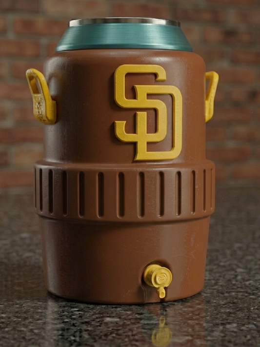 San Diego Baseball - Igloo Koozie 3D Printed