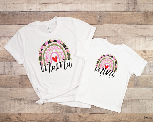 Mini Floral Camo Rainbow - Tee
